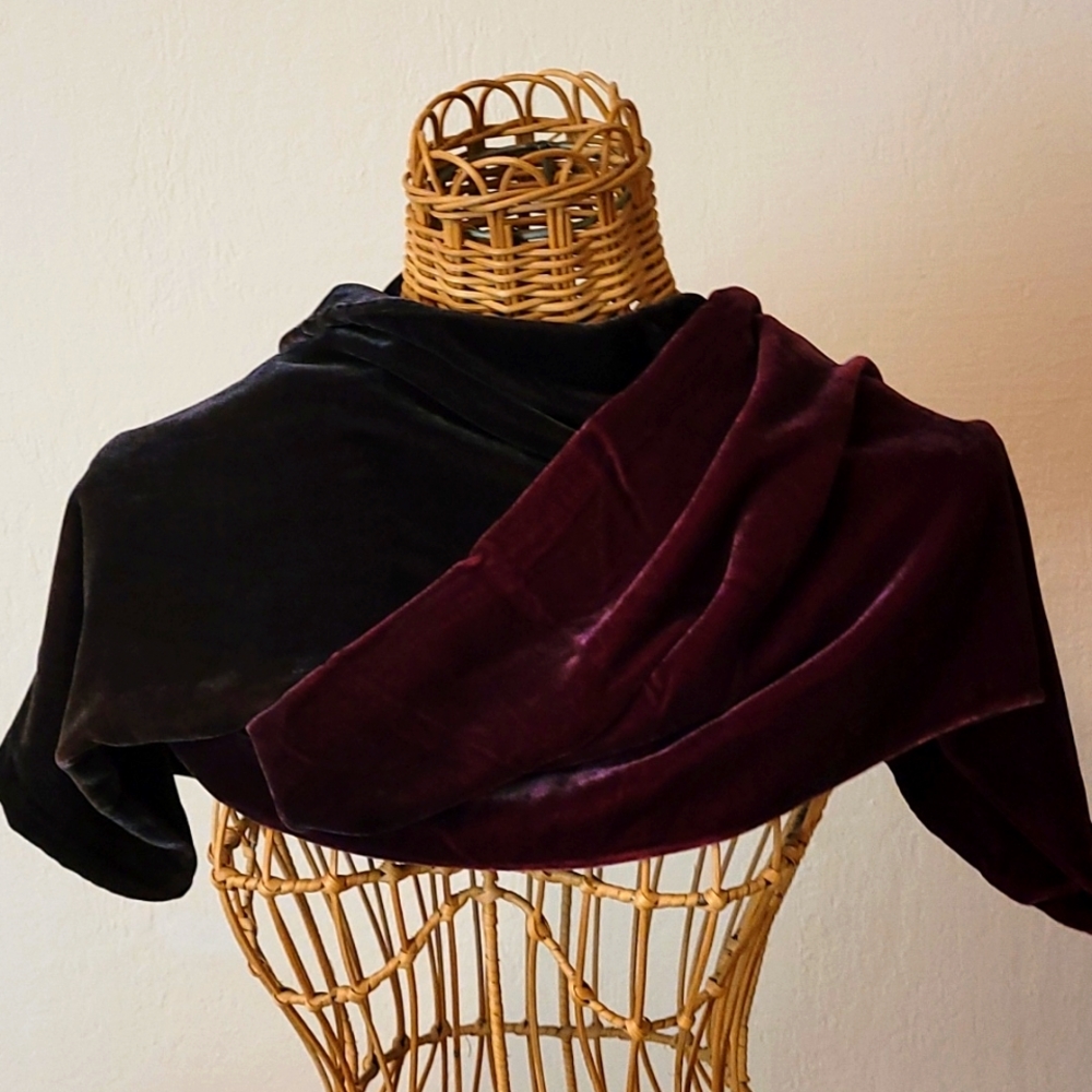 Velvet Rectangular Scarf - image 1